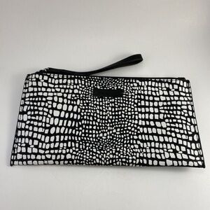 Vera Bradley Clutch Wallet Card Holder Wristlet Black & White Women’s